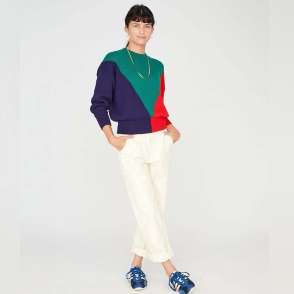 Clare V color block sweater